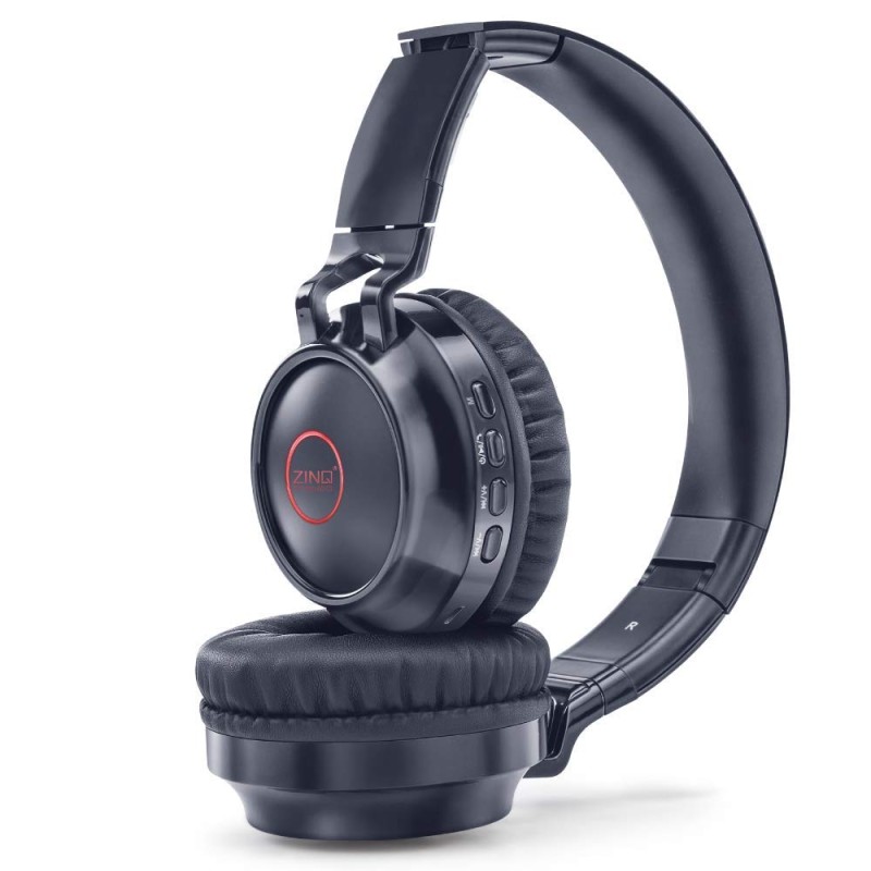 Zinq Technologies Erupt ZQHP-4155 Bluetooth Wireless On Ear Headphones with mic Mate Black Zinq Technologies Erupt ZQHP-4155 Bluetooth Wireless On Ear Headphones with mic Mate Black