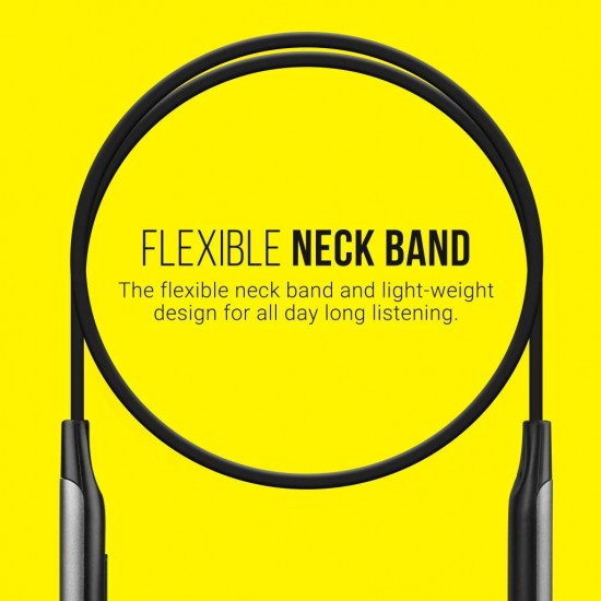 ZEBRONICS Zeb-Lark ​Wireless ​in Ear​ ​Neckband Earphone​ ​with BT 5.0 - (Grey)