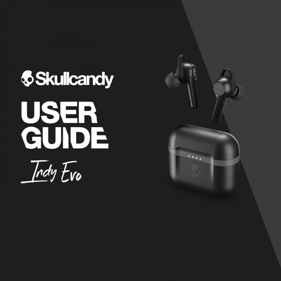 Skullcandy Indy Evo Truly Wireless Bluetooth in Ear Earbuds with Mic (Black)