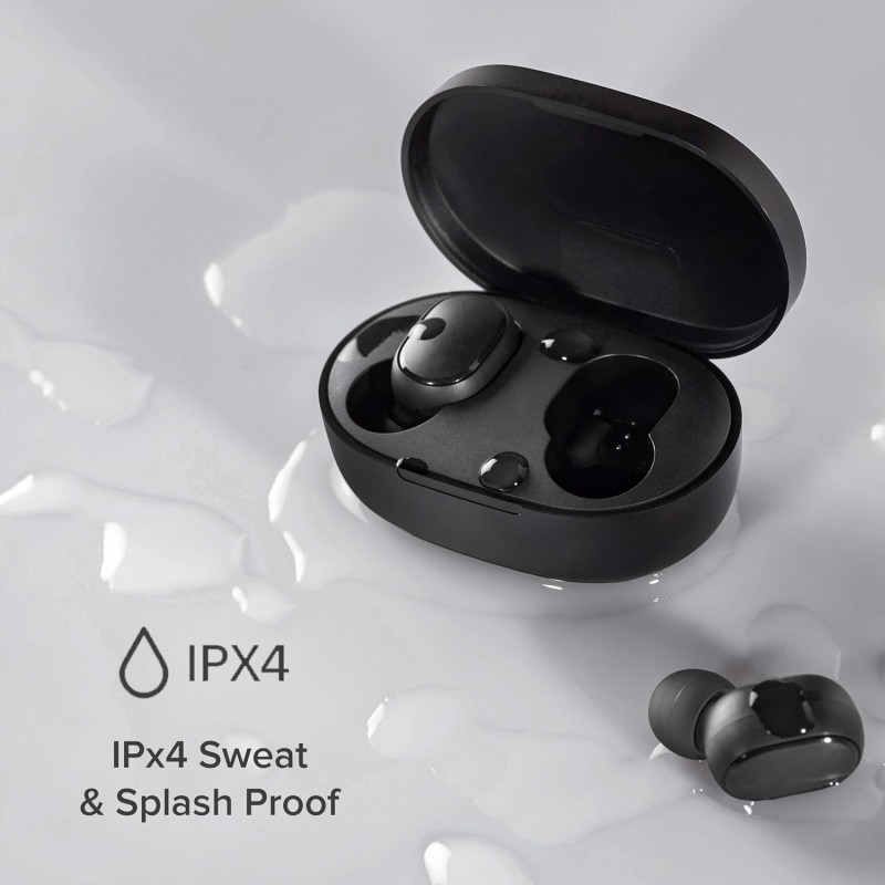 Redmi Earbuds S Bluetooth Truly Wireless in Ear Earbuds with Mic, Gaming Mode, Up to 12 Hours of Playback Time, Ipx4 Sweat and Splash Proof, Dsp Enc for Calls (Black) Redmi Earbuds S Bluetooth Truly Wireless in Ear Earbuds with Mic, Gaming Mode, Up to 12 Hours of Playback Time, Ipx4 Sweat and Splash Proof, Dsp Enc for Calls (Black)