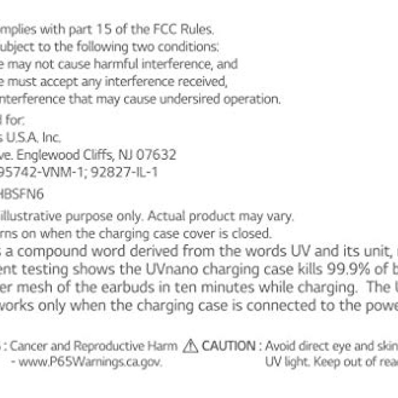 LG TONE Free HBS-FN6 Truly Wireless Bluetooth In Ear Earbuds with Mic (Black) LG TONE Free HBS-FN6 Truly Wireless Bluetooth In Ear Earbuds with Mic (Black)