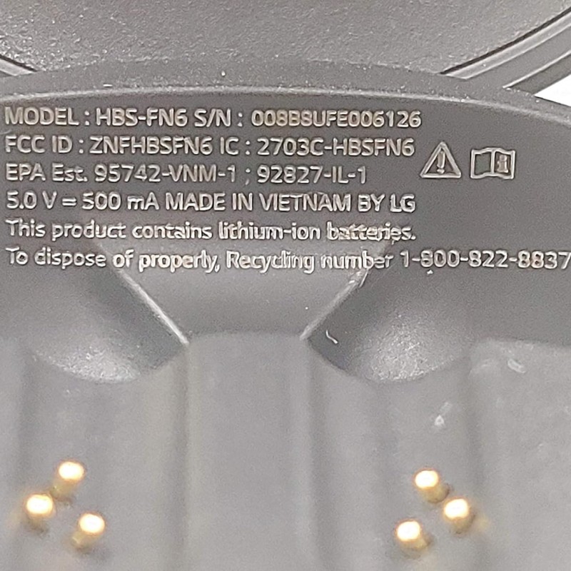 LG TONE Free HBS-FN6 Truly Wireless Bluetooth In Ear Earbuds with Mic (Black) LG TONE Free HBS-FN6 Truly Wireless Bluetooth In Ear Earbuds with Mic (Black)