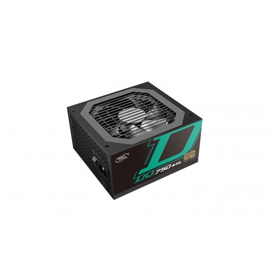 Deepcool DQ750-M V2L, 750 Watt, 80 Plus Gold Full Modular Power Supply/PSU for Gaming PC (Black)- DP-GD-DQ750-M-V2L