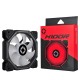 CHIPTRONEX H100R Red LED Fan (120mm) Computer Cabinet/Case Fan 4 pin Connector (H100R)