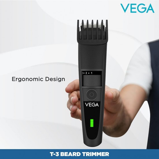 Vega Men T3 Beard Trimmer For Men With Quick Charge