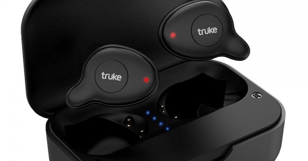 truke Fit Pro Bluetooth Truly Wireless in Ear Earbuds with Mic Carbon Black