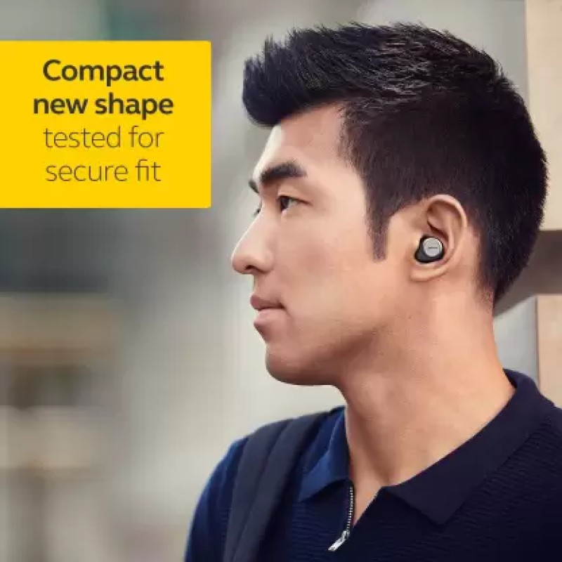 Jabra Elite 75t With Active Noise Cancellation enabled Bluetooth Headset  (titanium black, True Wireless)
