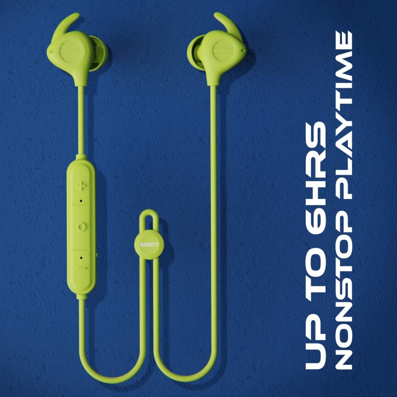 EDICT by Boat EWE01 Wireless Bluetooth in Ear Earphone with Mic (Lime) EDICT by Boat EWE01 Wireless Bluetooth in Ear Earphone with Mic (Lime)