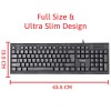 Quantum QHM-7406 Full-Sized Keyboard - (Black) Quantum QHM-7406 Full-Sized Keyboard - (Black)
