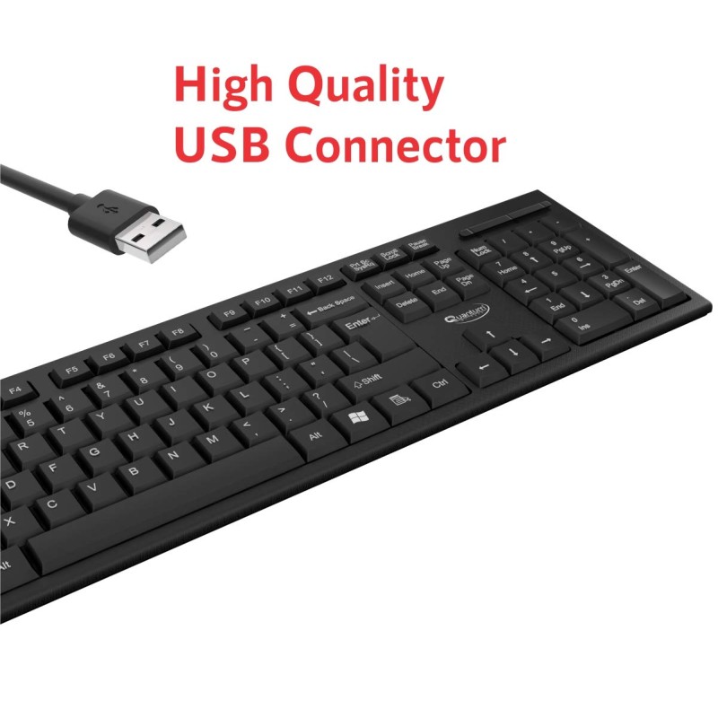 Quantum QHM-7406 Full-Sized Keyboard - (Black) Quantum QHM-7406 Full-Sized Keyboard - (Black)