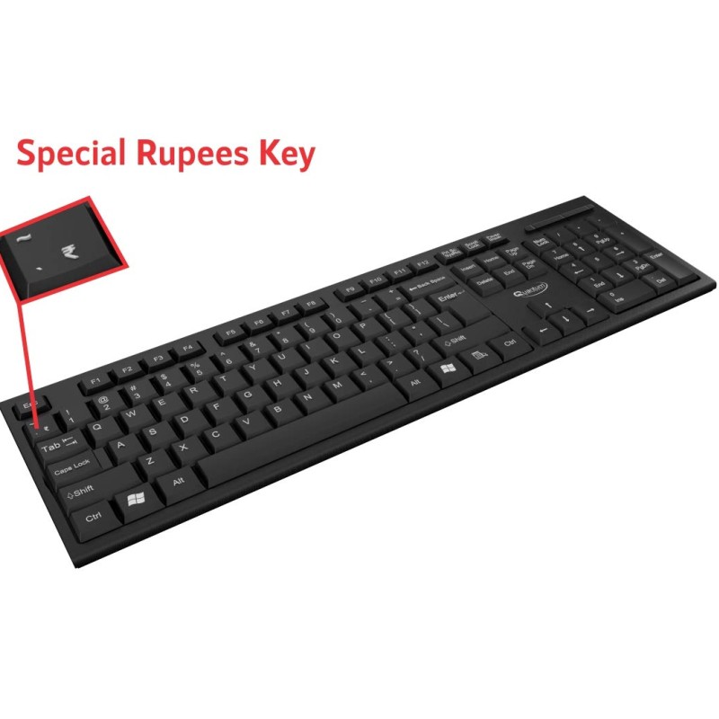 Quantum QHM-7406 Full-Sized Keyboard - (Black) Quantum QHM-7406 Full-Sized Keyboard - (Black)