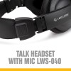 LAPCARE LWS-040 Wired Over Ear Headphone with Mic (Black) LAPCARE LWS-040 Wired Over Ear Headphone with Mic (Black)