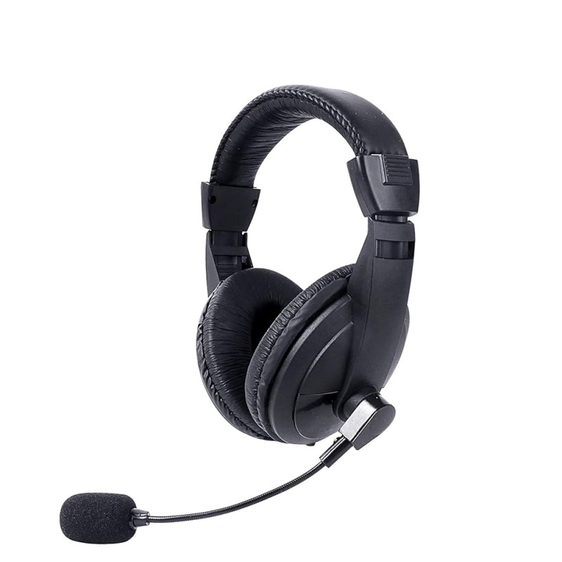 LAPCARE LWS-040 Wired Over Ear Headphone with Mic (Black) LAPCARE LWS-040 Wired Over Ear Headphone with Mic (Black)