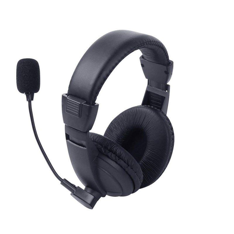 LAPCARE LWS-040 Wired Over Ear Headphone with Mic (Black) LAPCARE LWS-040 Wired Over Ear Headphone with Mic (Black)