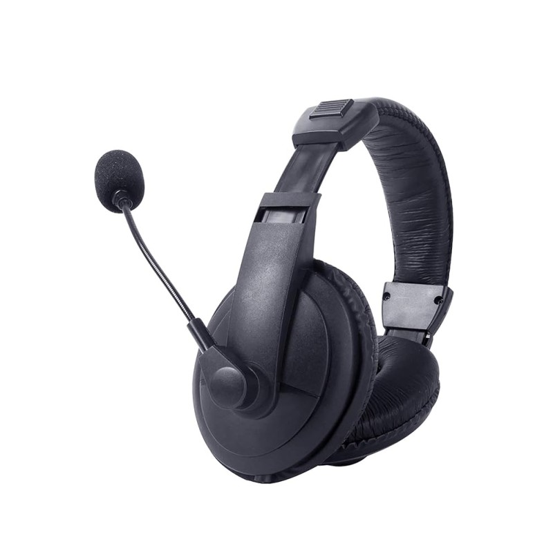 LAPCARE LWS-040 Wired Over Ear Headphone with Mic (Black) LAPCARE LWS-040 Wired Over Ear Headphone with Mic (Black)