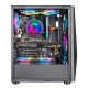 Ant Esports ICE-130AG Mid Tower Computer Case I Gaming Cabinet Supports ATX - Black