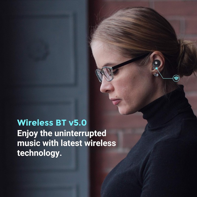 ZEBRONICS, Zeb- Sound Bomb S1 Wireless Earbuds Comes - (Black+Blue) ZEBRONICS, Zeb- Sound Bomb S1 Wireless Earbuds Comes - (Black+Blue)