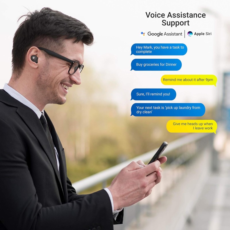 ZEBRONICS, Zeb- Sound Bomb S1 Wireless Earbuds Comes - (Black+Blue) ZEBRONICS, Zeb- Sound Bomb S1 Wireless Earbuds Comes - (Black+Blue)