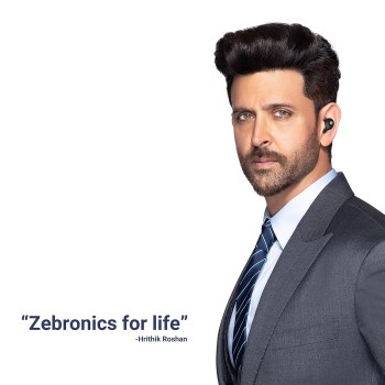 ZEBRONICS, Zeb- Sound Bomb S1 Wireless Earbuds Comes - (Black+Blue)