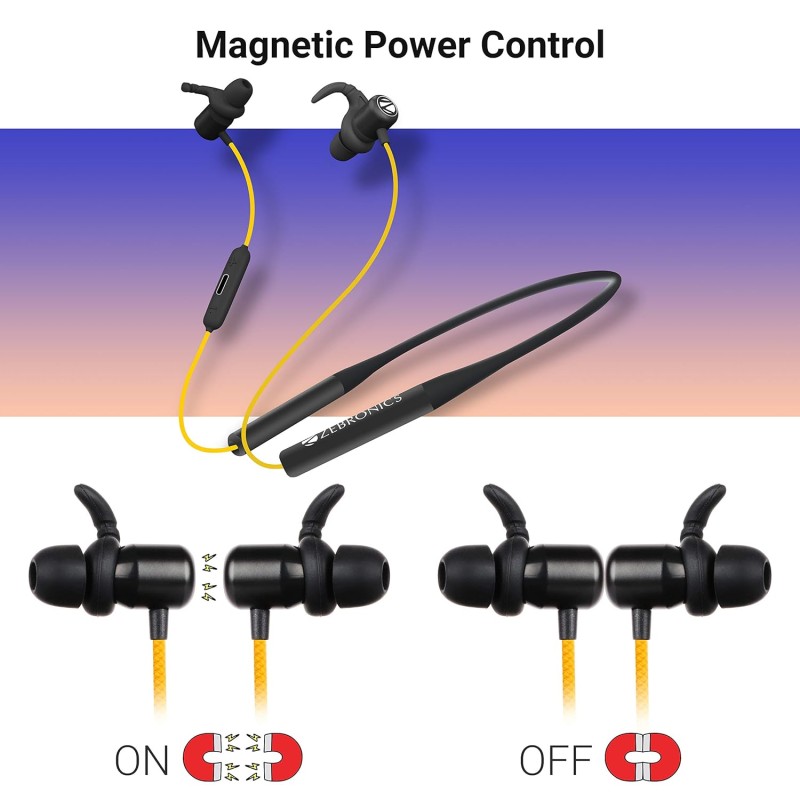 Zebronics ZEB-YOGA Wireless Bluetooth Supporting Earphone - (Black) Zebronics ZEB-YOGA Wireless Bluetooth Supporting Earphone - (Black)