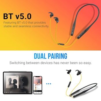 Zebronics ZEB-YOGA Wireless Bluetooth Supporting Earphone - (Black) Zebronics ZEB-YOGA Wireless Bluetooth Supporting Earphone - (Black)