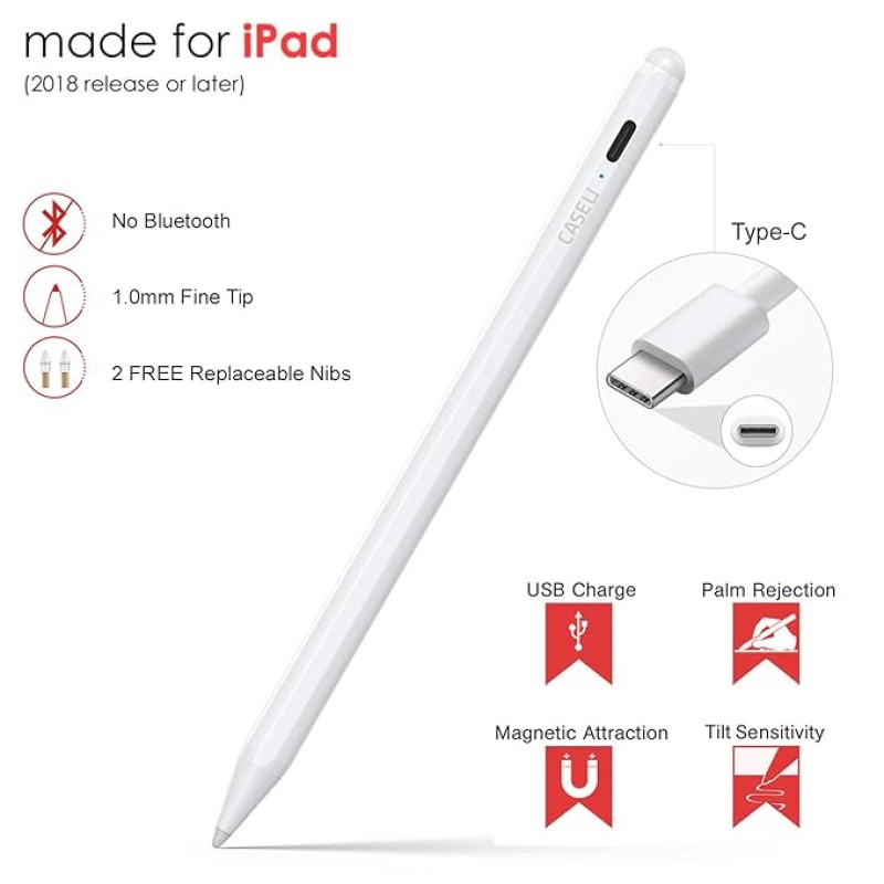 CASE U Stylus Pen for iPad with Plam Rejection & Tilt Sensor CASE U Stylus Pen for iPad with Plam Rejection & Tilt Sensor