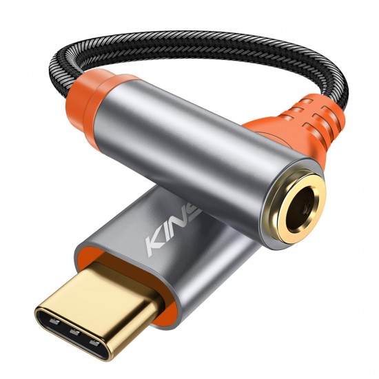 Kinsound USB Type C to 3.5 mm Audio Jack Connector with DAC