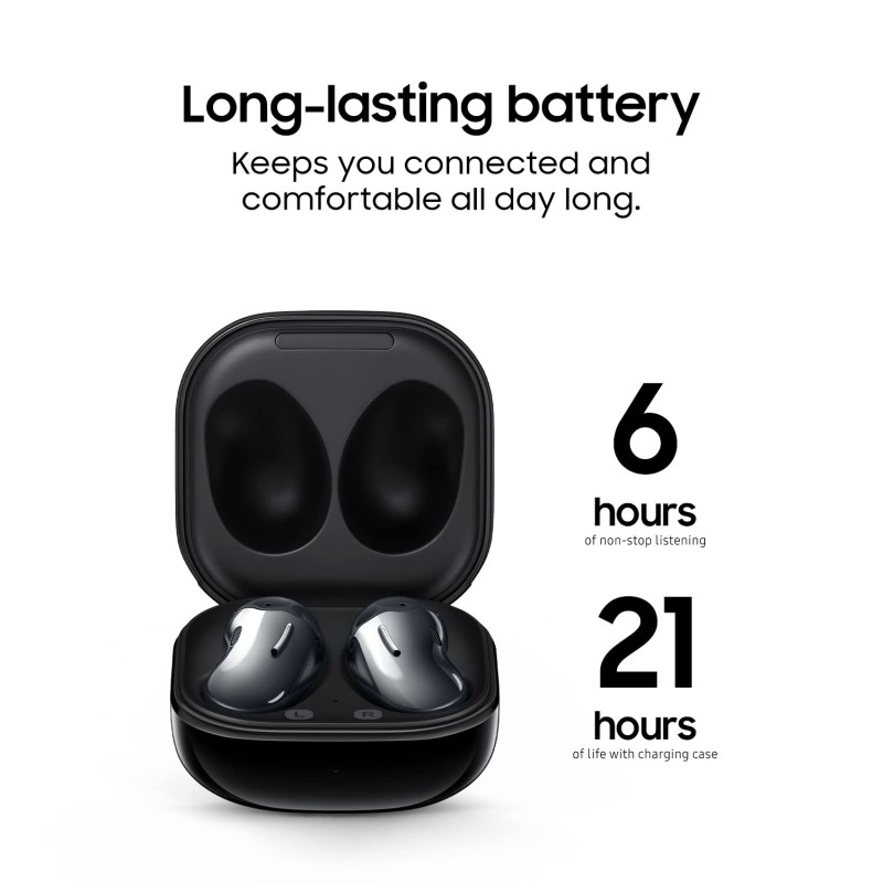Samsung Galaxy Buds Live Bluetooth Truly Wireless in Ear Earbuds with Mic, Upto 21 Hours Playtime, Mystic Black Samsung Galaxy Buds Live Bluetooth Truly Wireless in Ear Earbuds with Mic, Upto 21 Hours Playtime, Mystic Black