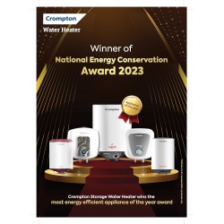 Crompton Arno Neo 25-L 5 Star Rated Storage Water Heater (Geyser) with Advanced 3 Level Safety (White) National Energy Conservation Award Winner 2023