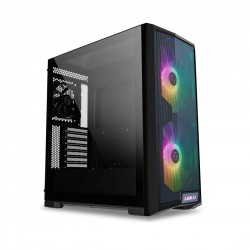 Lian Li LANCOOL 215 X Mid Tower Computer Case/Gaming Cabinet - Black I Support E-ATX/ATX/M-ATX/ITX Motherboard I 2 x 200 mm ARGB Fans (Front) I 1 X 120 mm Fans (Rear)