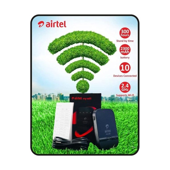 Airtel Xstream Wi-Fi Digitaltv Amf-311 Ww 150 Mbps Single_Band Data Card (Black)