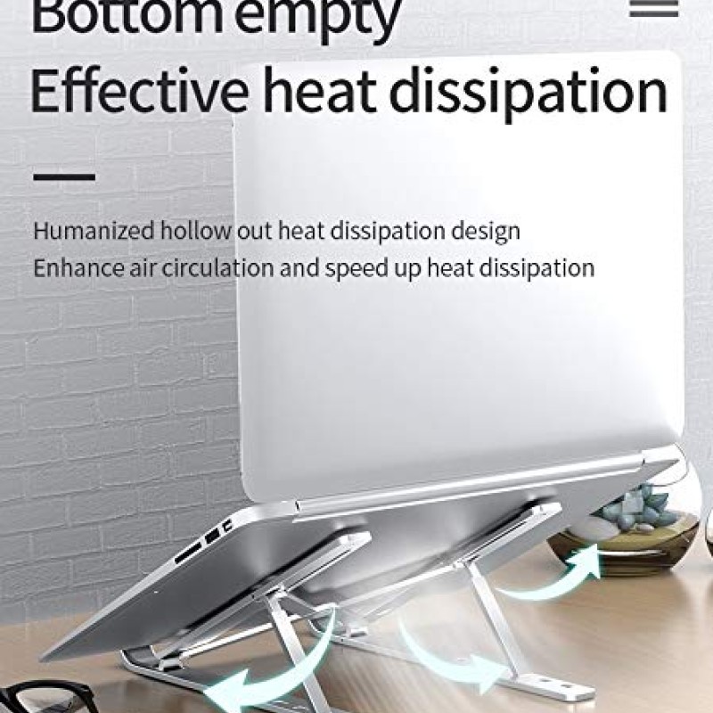 Dyazo 6 Angles Adjustable Aluminum Ergonomic Foldable Portable Tabletop Laptop Dyazo 6 Angles Adjustable Aluminum Ergonomic Foldable Portable Tabletop Laptop