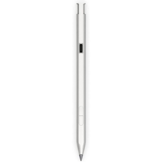 HP Rechargeable MPP 2.0 Tilt Pen for HP Devices Supporting Windows Ink and Microsoft Pen Protocol MPP2.0 (3J123AA), Silver