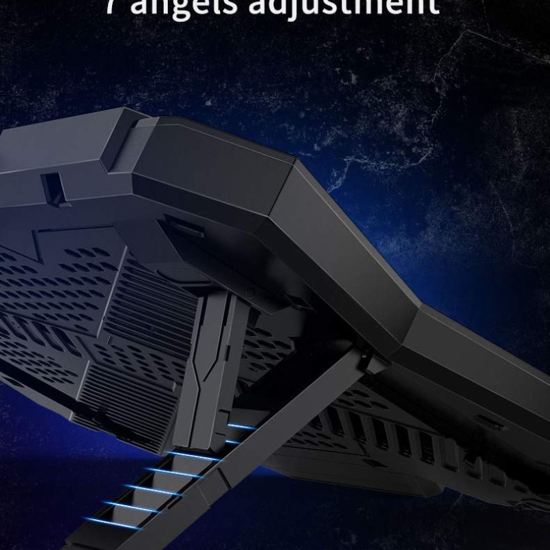 Cosmic Byte Meteoroid Laptop Cooling Pad with 6 Fan upto 17 inch laptops (Black/Blue) Cosmic Byte Meteoroid Laptop Cooling Pad with 6 Fan upto 17 inch laptops (Black/Blue)