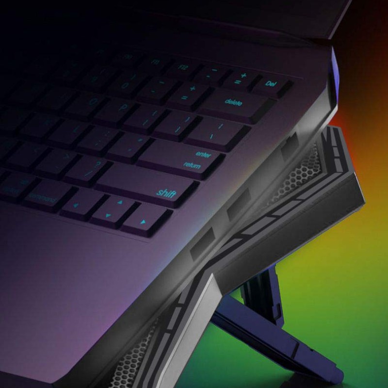 Cosmic Byte Meteoroid Laptop Cooling Pad with 6 Fan upto 17 inch laptops (Black/Blue) Cosmic Byte Meteoroid Laptop Cooling Pad with 6 Fan upto 17 inch laptops (Black/Blue)