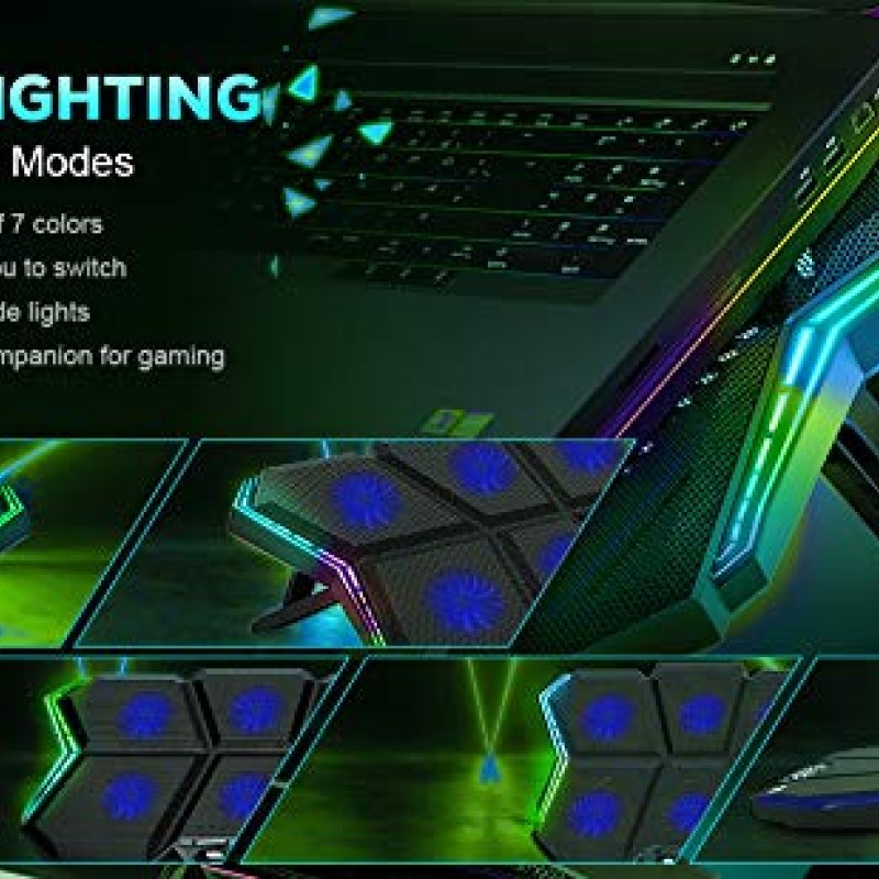 Cosmic Byte Meteoroid RGB Laptop Cooling Pad with 6 Fan upto 17 inch laptops (Black/Blue) Cosmic Byte Meteoroid RGB Laptop Cooling Pad with 6 Fan upto 17 inch laptops (Black/Blue)