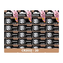 Duracell CR2032 3V Lithium Coin Battery, 20 pcs, 2032 Coin Button Cell Battery, DL2032