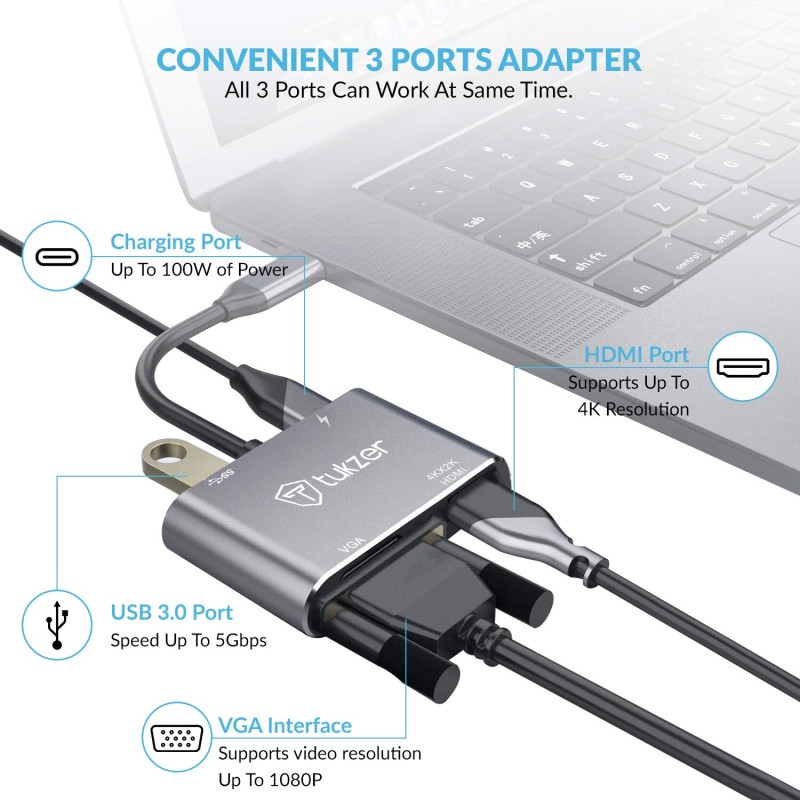 Tukzer USB C to 4K-HDMI-UHD Tukzer USB C to 4K-HDMI-UHD