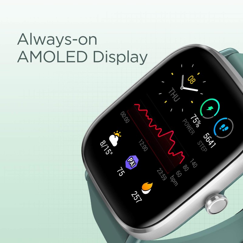 Amazfit GTS2 Mini Smart Watch with 3.94 cm (1.55") AMOLED Display, SpO2 Level Measurement, 14 Days' Battery Life Amazfit GTS2 Mini Smart Watch with 3.94 cm (1.55") AMOLED Display, SpO2 Level Measurement, 14 Days' Battery Life