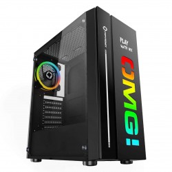 CHIPTRONEX OMG RGB Mid Tower ATX Gaming Cabinet RGB Strip Tempered Glass USB3.0 (case Without SMPS)