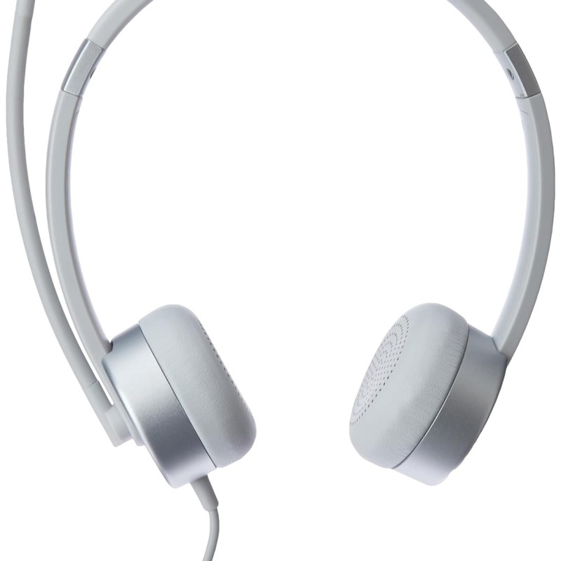 Lenovo 100 Wired On Ear Headphones with Mic (Cloud Grey) Lenovo 100 Wired On Ear Headphones with Mic (Cloud Grey)