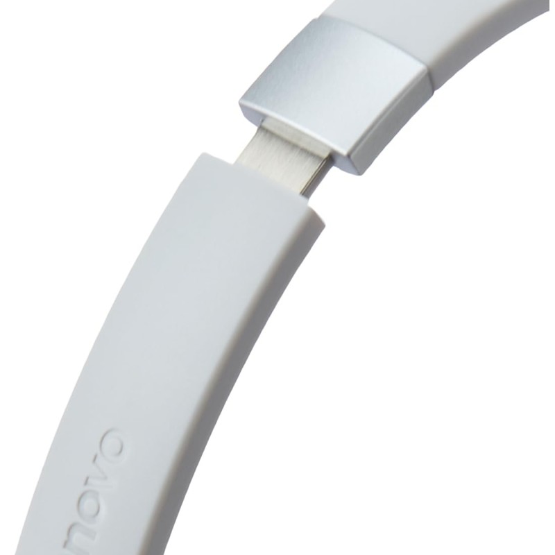 Lenovo 100 Wired On Ear Headphones with Mic (Cloud Grey) Lenovo 100 Wired On Ear Headphones with Mic (Cloud Grey)