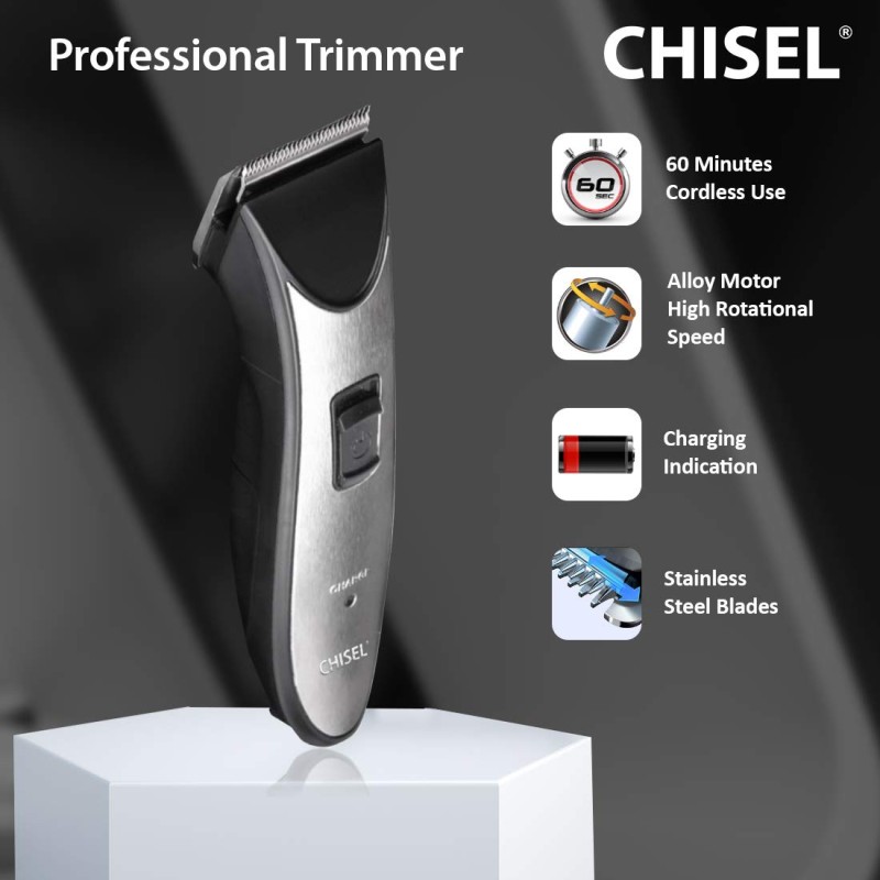 CHISEL CT 1105 Rechargeable: 60 Minutes Runtime Hair Trimmer for Men (Black) CHISEL CT 1105 Rechargeable: 60 Minutes Runtime Hair Trimmer for Men (Black)