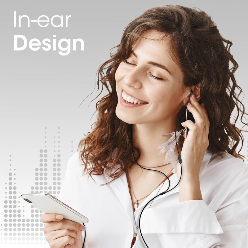 Zebronics Zeb-BRO PRO in Ear Wired Stereo Earphones with Mic, 3.5mm Audio Input Jack, 10mm Drivers, in-Line Mic, 1.2 Metre Cable (Black) Zebronics Zeb-BRO PRO in Ear Wired Stereo Earphones with Mic, 3.5mm Audio Input Jack, 10mm Drivers, in-Line Mic, 1.2 Metre Cable (Black)