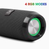 ZEBRONICS Zeb-Action Wireless 10W Portable Speaker, Supporting Bluetooth v5.1, TWS, RGB Lights, Fabric Finish, AUX/USB/FM/mSD (Black)