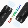 ZEBRONICS Zeb-Action Wireless 10W Portable Speaker, Supporting Bluetooth v5.1, TWS, RGB Lights, Fabric Finish, AUX/USB/FM/mSD (Black)