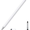 Dyazo Aluminium Fine Point Stylus Pen with Spare Disk for Touch Screens Devices (White)