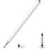 Dyazo Aluminium Fine Point Stylus Pen with Spare Disk for Touch Screens Devices (White)