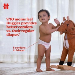 Huggies Wonder Pants, Medium Size Diapers (7-12 kg), 50 Count with 12 Hour Protection,White,Pack of 1