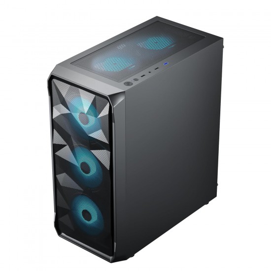 Ant Esports ICE- 112 Mid- Tower Computer Case/Gaming Cabinet - Black